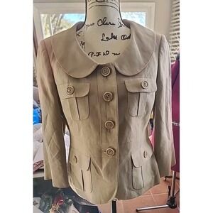 Liz Claiborne pant suit vintage SO CLASSY Linen‎ Blend